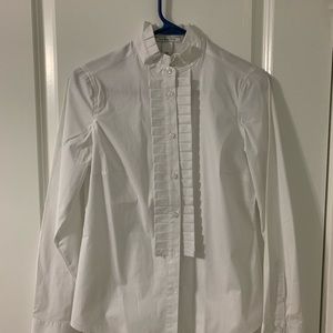 White button down blouse XS